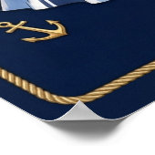 Kuststrepen Viering Verjaardags poster (Hoek)