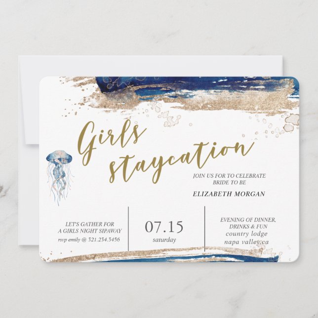 kuststrook Bridal Party Invitation (Voorkant)