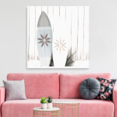 KustSurfboard foto Tropical Summer Canvas Pri (Insitu (Woonkamer))