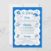 Kustsurfen zeemeermin vrijgezellenweekend kaart (Achterkant)