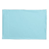 Kustsymfonie in pastelblauw kussensloop (Achterkant-Links)
