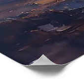 Kusttafereel bij zonsondergang poster (Hoek)