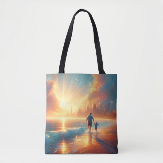 Kusttas - Boutique Strandtas Tote Bag (Voorkant)