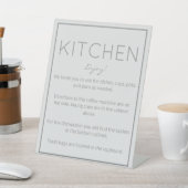 Kustteller voor kuststrand Gray Kitchen Reclamebord Met Voetstuk (Insitu)