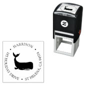 Kustterugzendadres walvis  zelfinktende stempel (In situ)