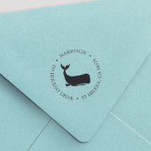 Kustterugzendadres walvis  zelfinktende stempel