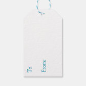 Kustthema Beachy Boy's Baby shower Cadeaulabel (Achterkant)