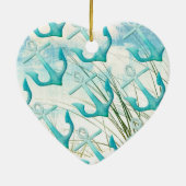 Kustthema Noordzeesoorten Keramisch Ornament (Achterkant)