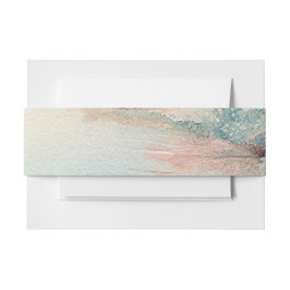 Kustthema strand uitnodigingen wikkel