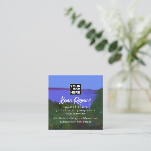 Kusttochten Vierkante Visitekaartje (Staand voorkant)