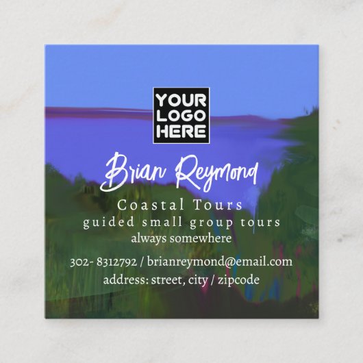 Kusttochten Vierkante Visitekaartje (Voorkant)