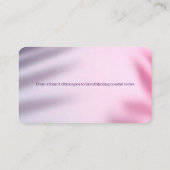 Kusttoerisme gids paars visitekaartje (Achterkant)