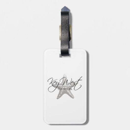 Kusttoets West Starfish Bagagelabel (Achterkant verticaal)