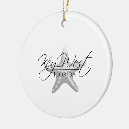 Kusttoets West Starfish Keramisch Ornament (Links)