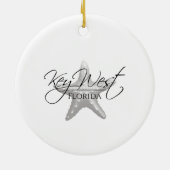 Kusttoets West Starfish Keramisch Ornament (Achterkant)