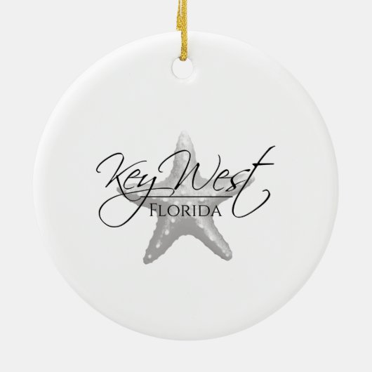 Kusttoets West Starfish Keramisch Ornament (Achterkant)