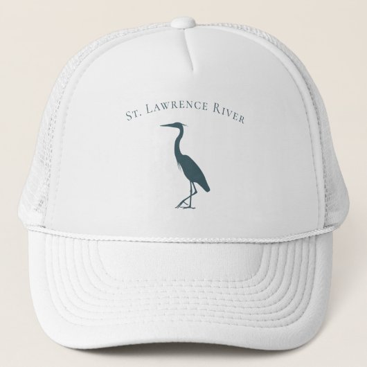 Kusttrekvogel Great Blue Heron silhouette Trucker Pet (Voorkant)