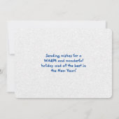 Kusttropische Zeeen voor kerstmis Feestdagenkaart (Achterkant)