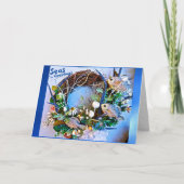Kusttropische Zeeen voor kerstmis Kaart (Voorkant)
