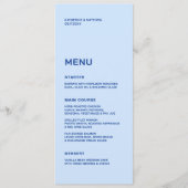 Kusttrouw, Blauwe Trouw Menu (Voorkant)