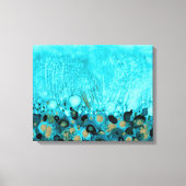KustTurquoise Abstract 16x20 Canvas Afdruk (Voorkant)