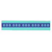 Kustturquoise Blue Stripe Helm Nautical Medium Tafelloper (Horizontaal)