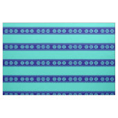 Kustturquoise Blue Stripe Helm Nautical Stof (Fat Quarter)