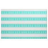 Kustturquoise Stripe Anchor Nautical Stof (Fat Quarter)
