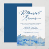 Kustuitje Waterverf huwelijksrepetitie Kaart (Voorkant / Achterkant)