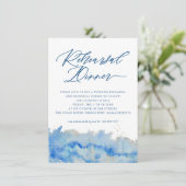 Kustuitje Waterverf huwelijksrepetitie Kaart (Staand voorkant)