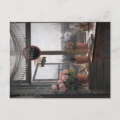 Kustuitnodiging: Open raam & zeegezicht Briefkaart (Voorkant)