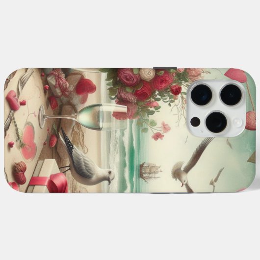 Kustvaart/nautische Valentijnsdag Case-Mate iPhone Case (Achterkant (horizontaal))