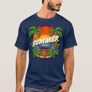 kustvaart op het eiland Treasure T-shirt