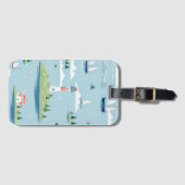 Kustvaartuigen nautische vuurtoren bagagelabel (Voorkant (horizontaal))