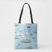 Kustvaartuigen nautische vuurtoren tote bag (Voorkant)