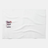 Kustvakantie Santa Octopus Monogram Theedoek (Horizontaal)