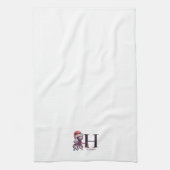 Kustvakantie Santa Octopus Monogram Theedoek (Verticaal)