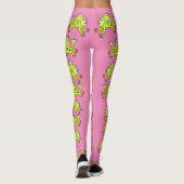 KUSTVANGST, PINK, GROEN, CARTOON, LEGGINGS (Achterkant)