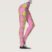 KUSTVANGST, PINK, GROEN, CARTOON, LEGGINGS (Rechts)