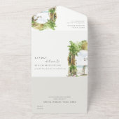 Kustvarken strand zeebaars QR-code All In One Uitnodiging (Buitenkant)