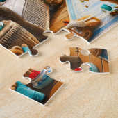 Kustveranda Strandparadijs Zomerlandschap Legpuzzel (Zijkant)