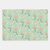 Kustverjaardag Sandcastle Beach Seashell Inpakpapier Vel (Voorkant 2)