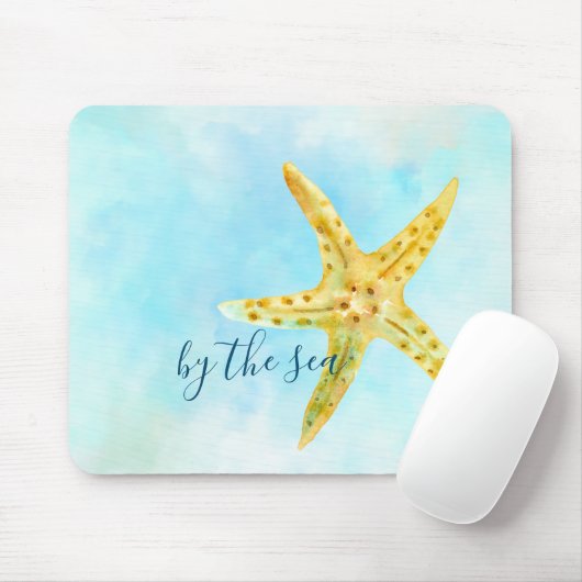 Kustvis Aqua Waterverf Muismat (Met muis)