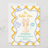 Kustvis Bachelorette Bash Kaart (Voorkant)