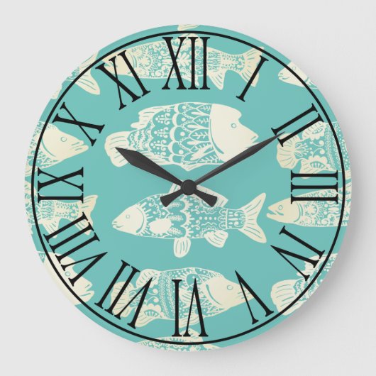 Kustvis en Zee groen Grote Klok (Voorkant)