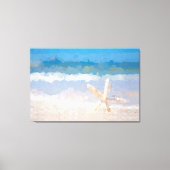 Kustvis in Abstracte boetskunst Canvas Afdruk (Voorkant)