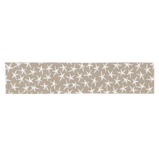 Kustvis, witte staarvis en zwarte braad korte tafelloper (Horizontaal)