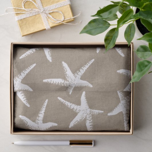 Kustvis, witte staarvis en zwarte braad tissuepapier (Geschenk)