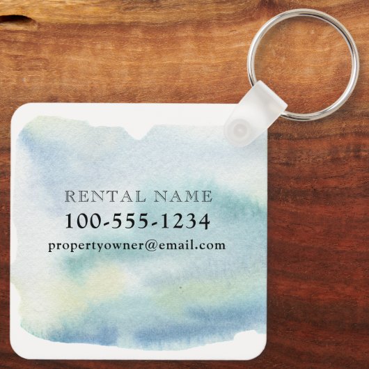 KUSTVISSEN OP DE WATERVERF, KUSTBENADERING SLEUTELHANGER (Achterkant)