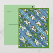 KUSTVLIEGTUIG CHRISTMAS PONY PULLING PINECONE SLEI BRIEFKAART (Voorkant / Achterkant)